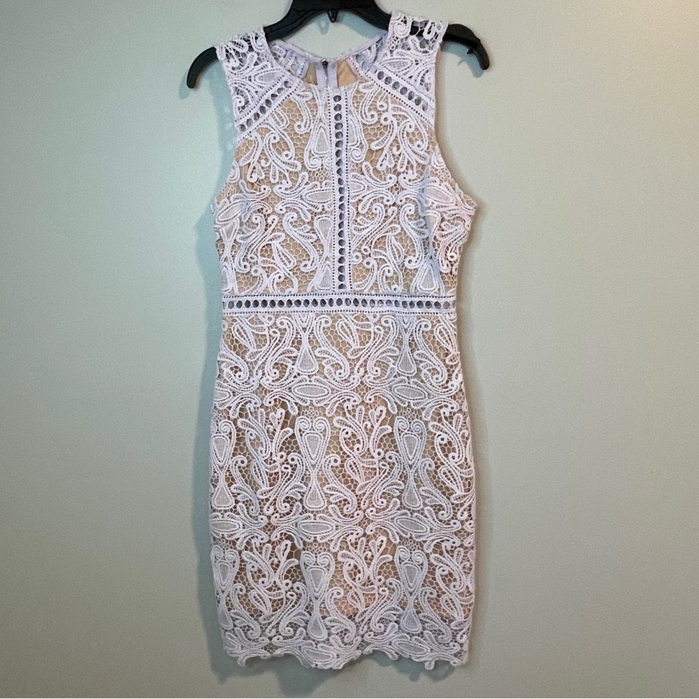 Lulu's Lavender Lace Mini Dress